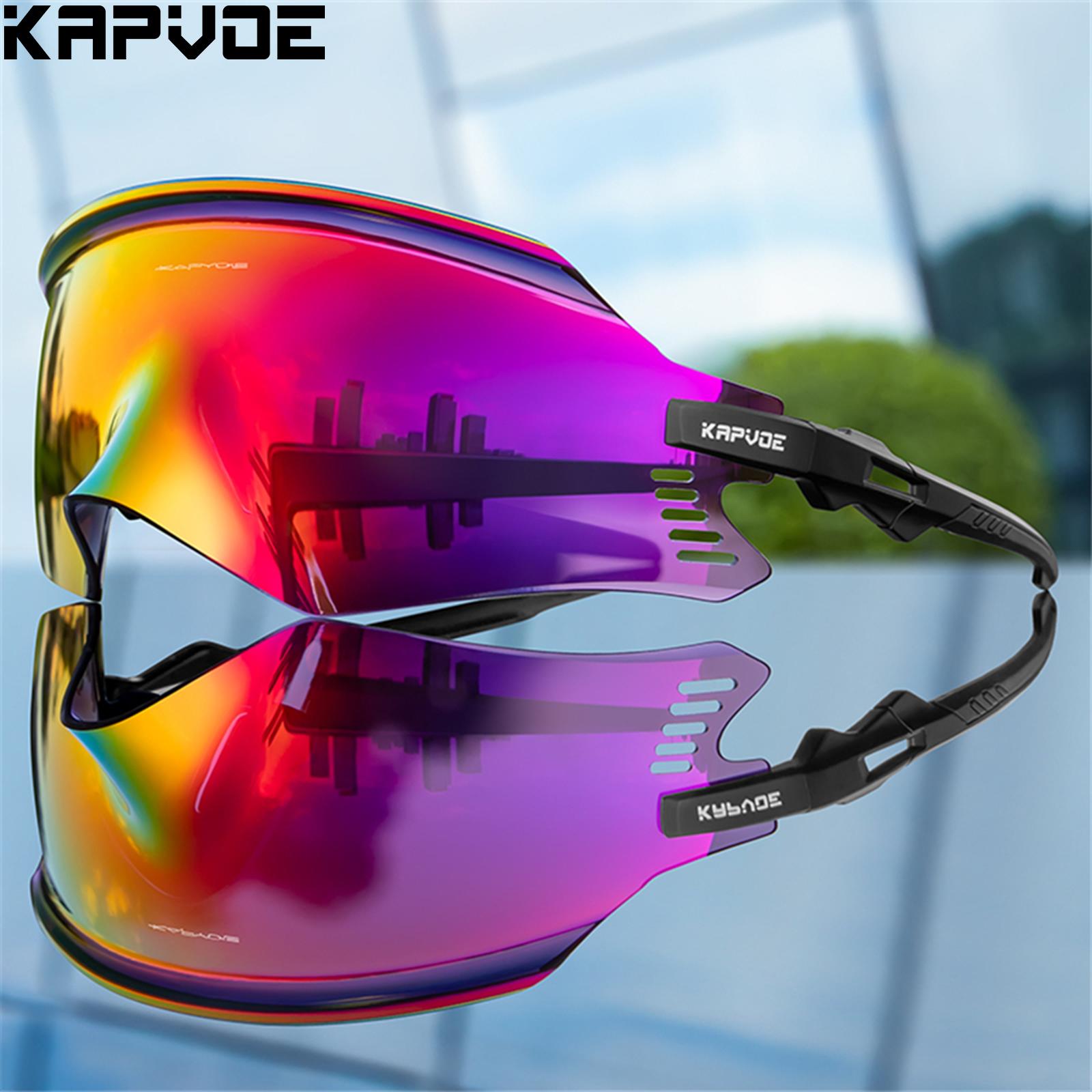 My Extreme Outdoor Activities Women's Black Kapvoe Cycling Sunglasses Cycling Glasses Uv400 Mtb Bicycle Eyewear Outdoor Sports Goggles Men Road Bike Racing Equipment