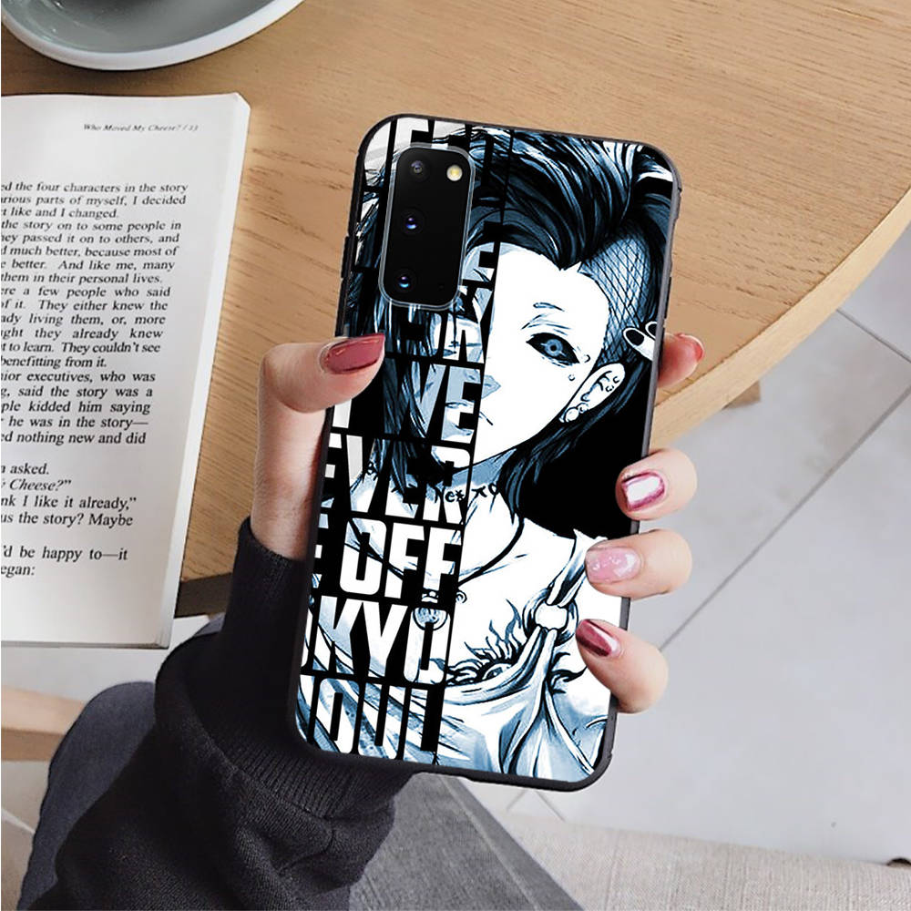 AD98 Tokyo Ghoul Black Case for Samsung Note 20 Lite S24 Ultra S23 S22 A05 A06 A11 A71 A15 A16 A13 A24 A25 A33 A52 A53 M55 M35 Sofe Cover