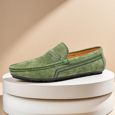 Suede Leather Mens Shoes Casual Luxury Brand Men Loafers Breathable Driving Shoes Moccasins Men