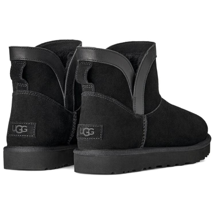 UGG Classic Novelty Sheepskin Warm Retro Fashion Short Snow Boots Women boots 1174514-BLK