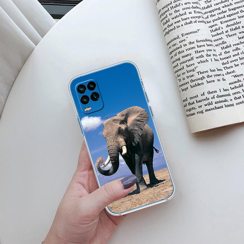 RP5 Animal Elephant Transparent Case for LG K22 K30 K40 K40S K41 K42 K50 K50S K51 K51S K52 K61 K62 K71 K92 Q60 Q61 V40 V50 V60