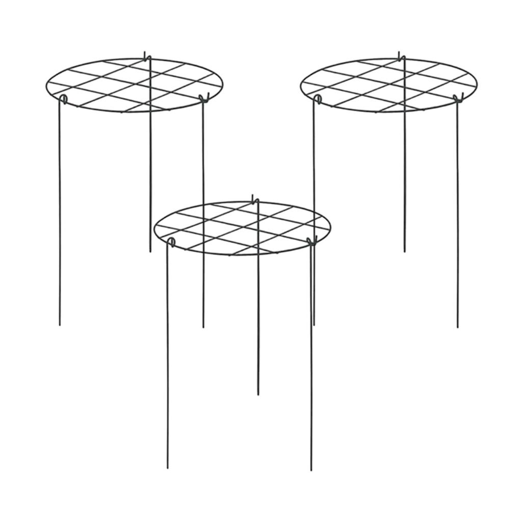 3 Pieces Peony Cages and Supports Peony Support Frame Plant Support Stakes Supports Hoops for Tomato Flopping Flowers Vegetables