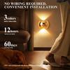 No Drill LED Motion Sensor Wall Light Rechargeable Infrared Sensor Wall Lamp  Bedroom Corridor