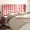 VidaXL Headboard with Ears Pink 163x23x118-128 Cm Velvet3118449