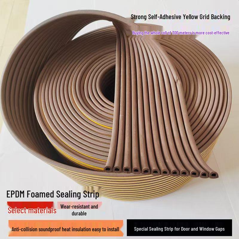 Multi-Spec Door/Window Sealing Strip: Soundproof, Anti-Collision, Adhesive Buffer