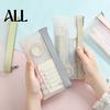 Water-repellent Pencil Bag Clear Mesh Case, Large Transparent Pen Pouch for Girls, Waterproof Reinforced Edge Stationery High School Students,
