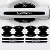 8 Piezas Pegatinas Decorativas para Manijas de Puerta de Coche Calcomanía para Limpiaparabrisas Accesorios para Automóvil para 3 bj bn 323 Axela Atenza CX-3 CX-4 CX5 CX-7 CX-9