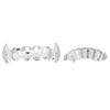 Electroplate Hip Hop False Teeth Set Reusable Unfading Halloween Festival Teeth Decoration Brace