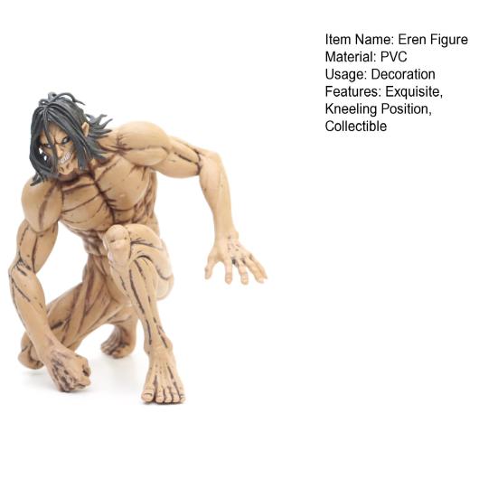 15cm Attack on Titan Action Figure Kneeling The Founding Titan PVC Model Miniature Figurine Ornament Collectible Muscle Eren-Jaeger Figure