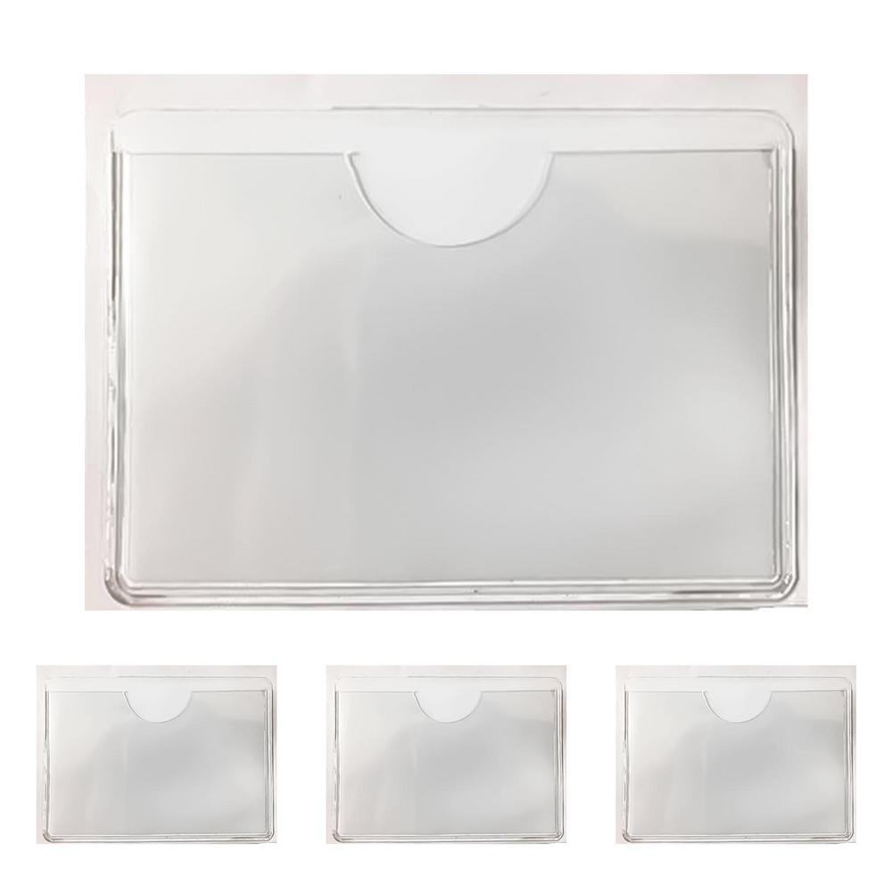 10x8 MM Windschutzscheibe Parken Auto Kartenhalter Genehmigung Transparent IC Karte PVC Plastikkartenhülle Tasche Auto Windschutzscheibenparkhalter