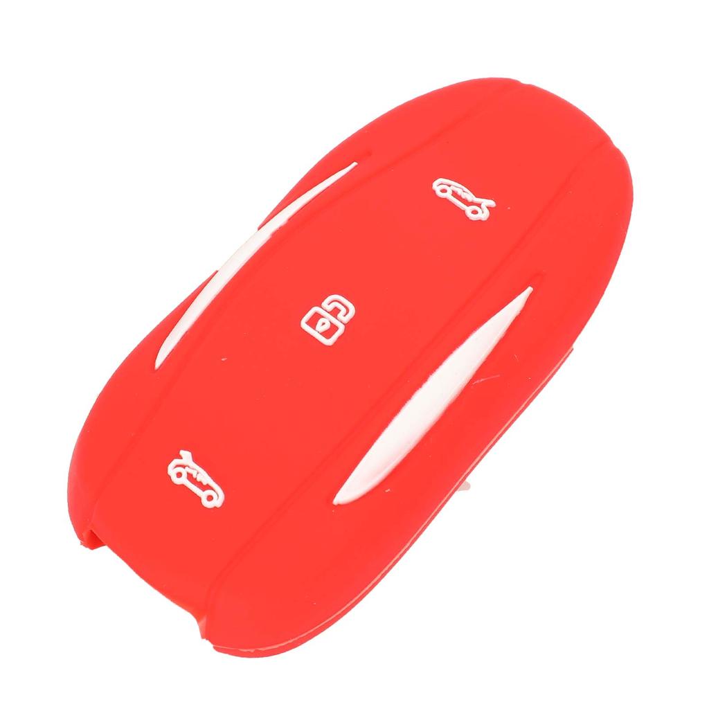 Jingyuqin Remote Key Silicone Cover Case Fob For Tesla Model X&S Holder Smart 3B