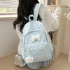 Casual Polka Dot Backpack Lightweight Large Capacity School Bag Cute Students Daypack  Gift
