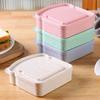 1/4PCS Sandwich Containers Lunch Box Toast Storage Box With Lid Eco-Friendly Lunch Food Container Microwavable Picnic Student