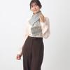 Paul Joe Fur Scarf Cat Motif Gray 44586 &