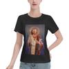Nicolas Cage Saint Nicolas Of Cage TShirt Women Short Sleeve T Shirts Crew Neck Streetwear Cotton Summer Tees Streetwear