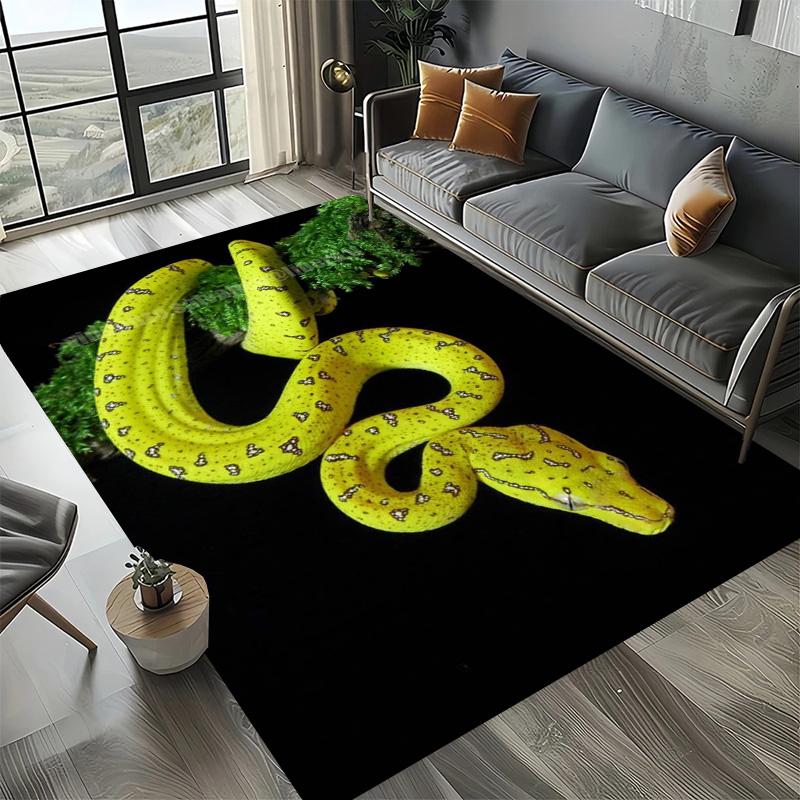 Sofa do salonu Mata wejściowa do kuchni Dywany o dużej powierzchni Drukowanie 3D Wzór zwierzęcy wąż Dywan Mata podłogowa na balkon antypoślizgowa