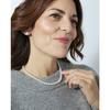 Necklace - LUXENTER - Jamel - White Pearl - 18 Carat Yellow Gold - 64+5 Cm