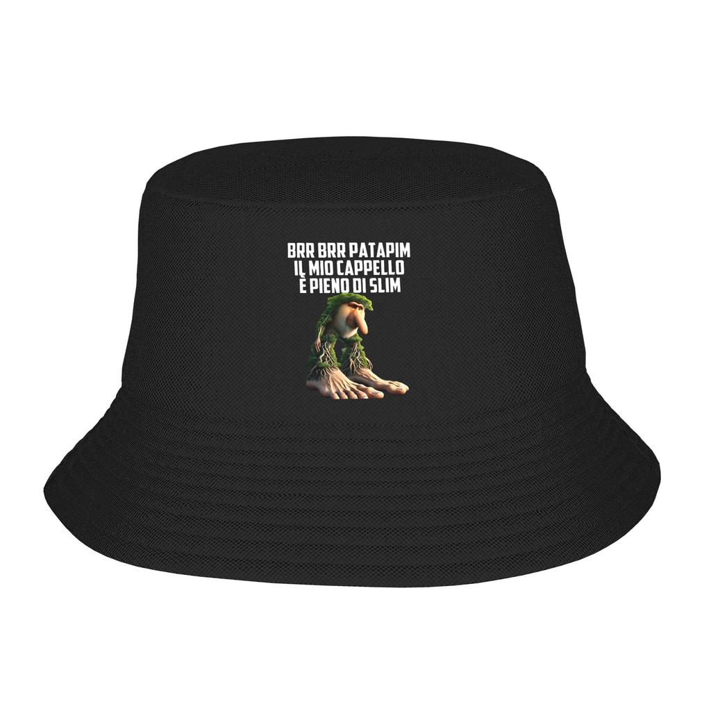 Unisex Bucket Hats Brainrot Brr Brr Patapim Beach Hatwear Camping Fishing Fisherman Caps Italian Meme Session Hat Dropshipping