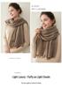 Women's 100% Pure Cashmere Hollow Knitted Scarf - Warm & Fashionable for Autumn/Winter