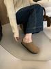 Fashion New Leather Fashion Women's Suede Slip On Mules Clogs Cork Insole Sandals With Arch Support Outdoor Beach Slippers Home Shoes