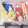 Kessoku Band Anime Wandkleed, B-Bocchi The Rock! Wanddecoratie, Kleurrijke Meisjespersonages Kamerdecoratie Voor Fans