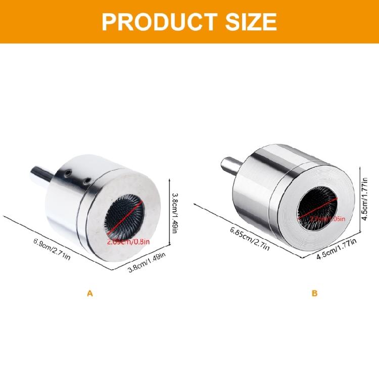 Efficient Copper Pipe Rusts Remover Brush With Hexagonal Shank Metal Tube Cleaning Deburring Tool for Power Drill Tool