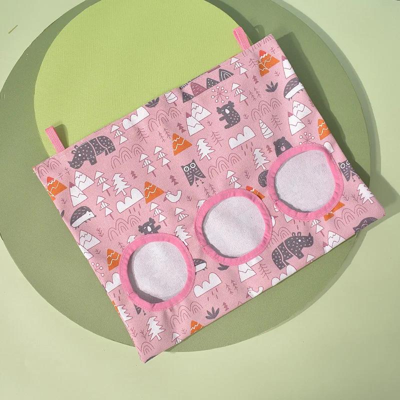 3/2/1 Hole Hanging Hay Bag for Bunny Guinea Pigs Small Animal Feeder Rabbit Food Dispensers Bag Cage Pet Feeding Accessories