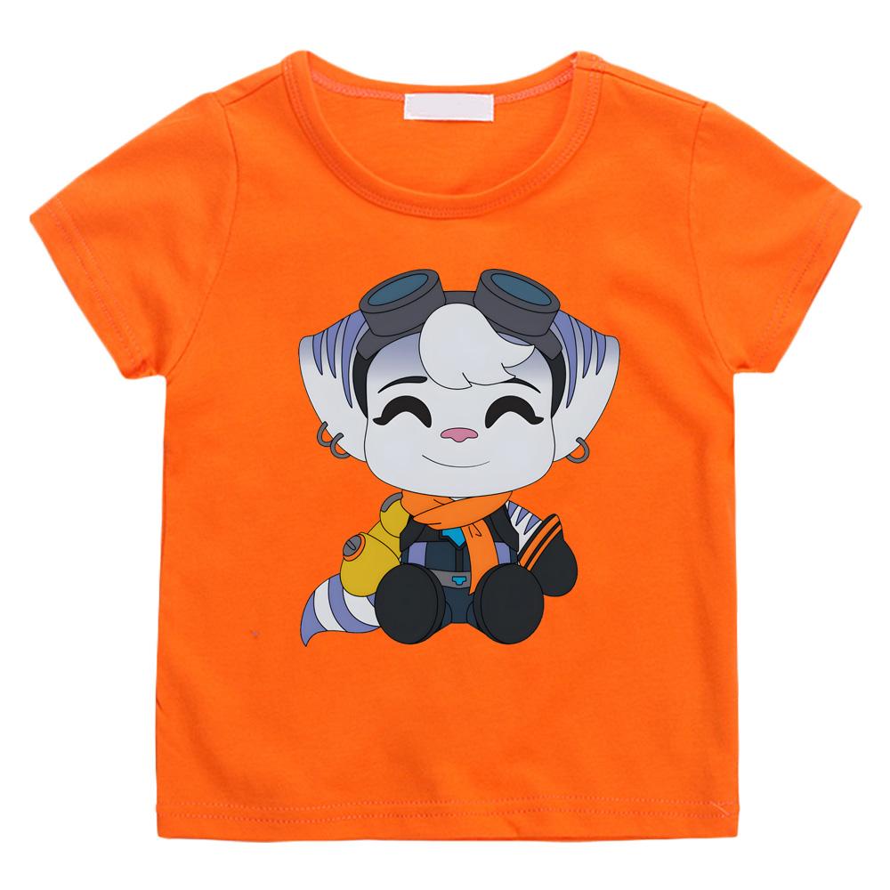 Ratchet & Clank Rift Apart GAME T-shirts Cartoon Print Manga Tee-shirt Boys/girls Cotton T Shirt