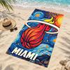 Miami Heat Beach Towel Quick Dry Sand Free Lightweight Beach Towels for Travel Swimming Camping