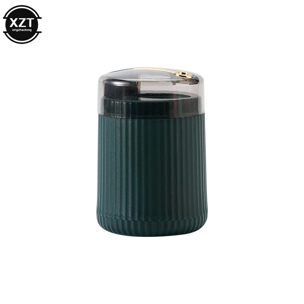 

Новейшая коробка для зубочисток Диспенсер для зубочисток Ceative Push Автоматический извлекатель Держатель для зубочисток Удобный подарок для дома Гаджет темно-зеленого