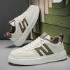 New autumn leather punching breathable board shoes youth style thick sole wear-resistant casual shoes