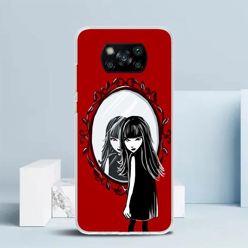 Comics Emily The Strange Soft Cover for Xiaomi Poco F7 Ultra X7 X6 X5 Pro M7 Phone Case Redmi 15 15C 13 13C 12 12C 10 10C Print