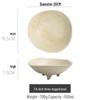 Japanese Handmade Wabi-Sabi Style Retro Pottery Salad and Dessert Plate