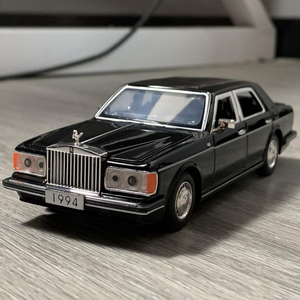 1:32 1994 Rolls Royce Silver Spur Limousine Alloy Metal Diecast Model Car Home Computer Desktop Display Ornament Mini Adult Gift