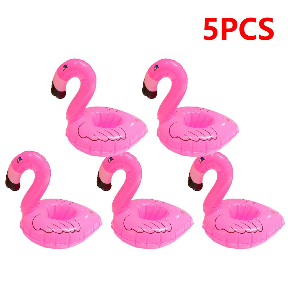 Nafukovací držák na pohár plovoucí nafukovací podtácky na nápoje z kokosového stromu Flamingo Unicorn držák na pití do bazénu plovák