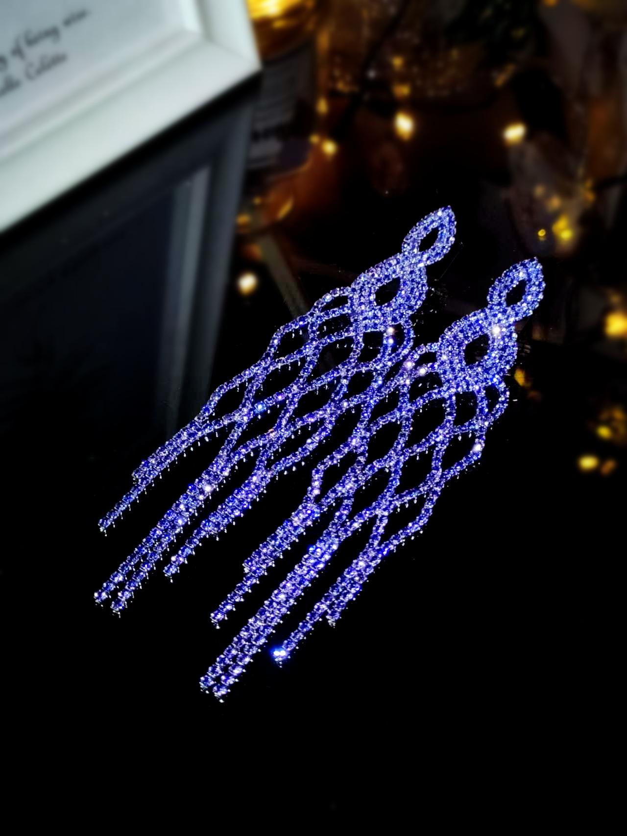 

New statement long fringed earrings