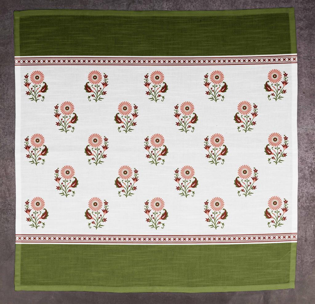 Vargottam Luxury Collection Dinner Table Linen Decor Cotton Napkin Printed Fabric Reusable Napkins Set Of 12, 20   X 20   - Asian