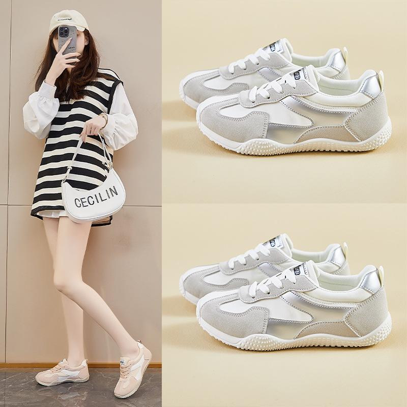 Casual Sneakers for Women Running Shoes Slip On Walking Shoes Non Slip Comfortable Women's Lace-Up Tennis Shoes Breathable Lightweight Work Sneaker