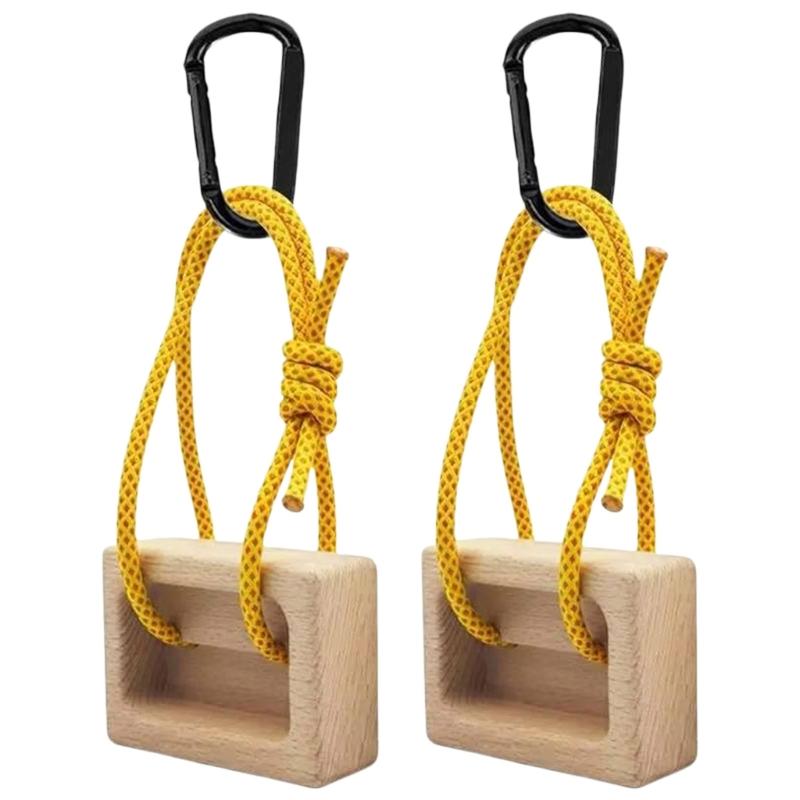 Wood Finger Training Board Portable Fingerboard for Climbers with Smooth Surfaces Secure Mounting Ideal for Homes Gym