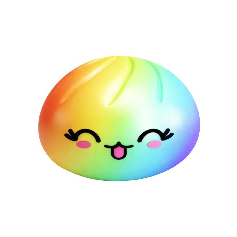 Duha Třpytivé Knedlíkové Squishy Mačkací Hračka Stresový Míček Dekompresní Pomalé Zvedání Antistresový Uvolňovač Senzorický Dárek
