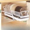 Dish Storage Rack Kitchen Shelves Utensils Organizer Kitchen Accessories Shelf Cutlery Organizer Useful Cabinet Organization