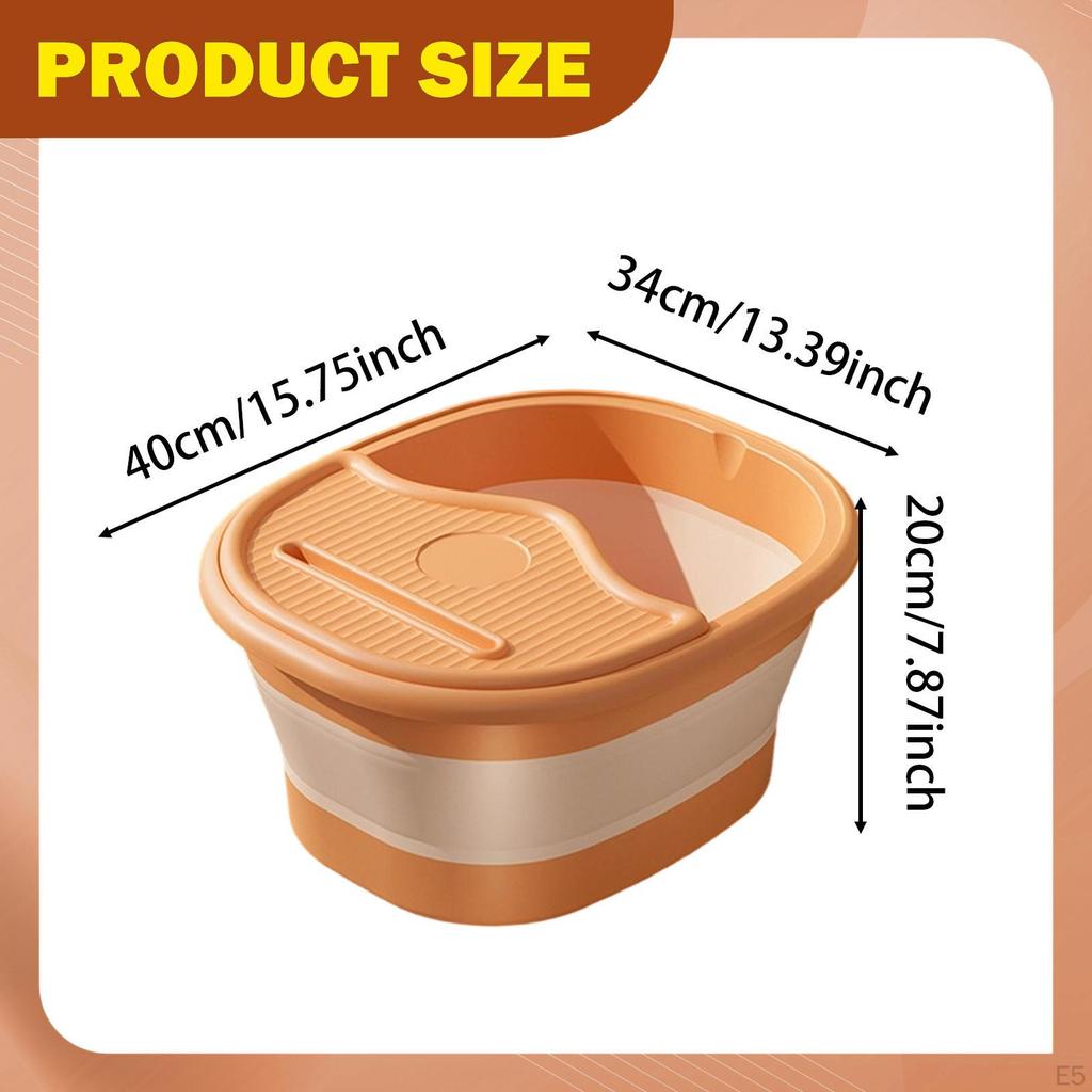 Foldable Foot Basin Bath Massage Points Ice Bucket Pedicure Suitable for Adults Home