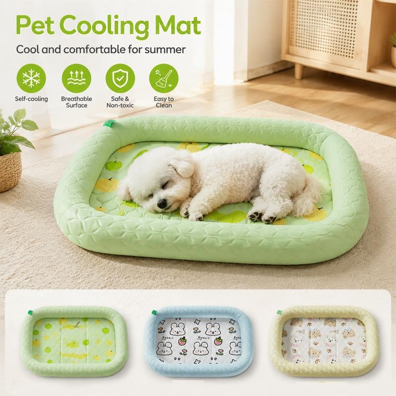 Summer Pet Cooling Mat Breathable Dogs Sleeping Mat Cats Nest Wear-resistant PP Cotton Filled Cooling Pad for Small Medium Pets