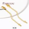 18K Gold Plated Extension Extender Tail Chains with Lobster Clasps For Jewelry Making,Connectors For Bracelets Accessories DIY
