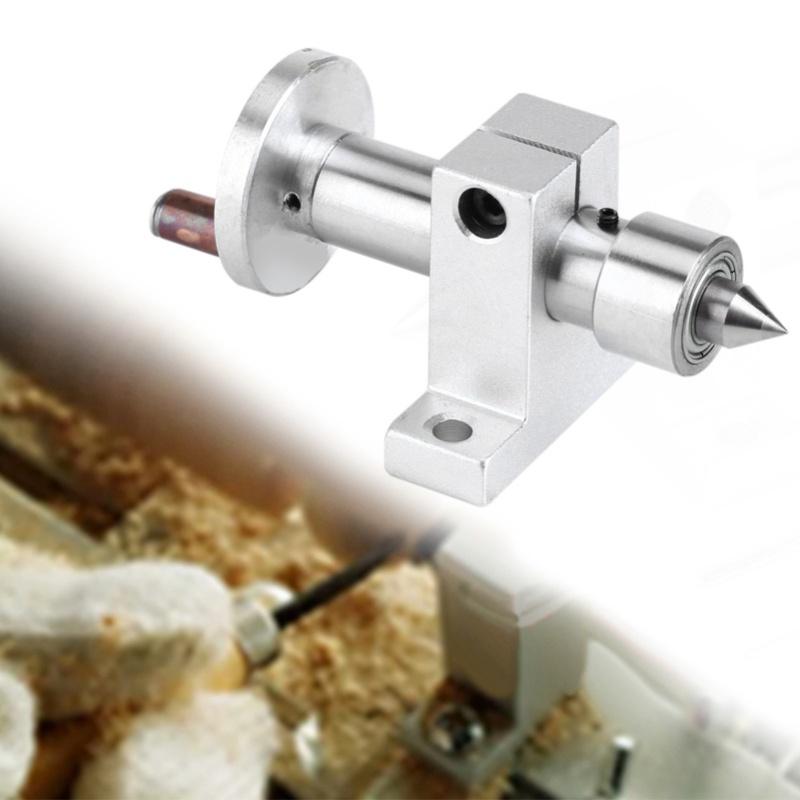 Per Mini Tornio Macchina Doppio Cuscinetto Contropunta Girevole Centro Girevole Parti Fai da Te argento