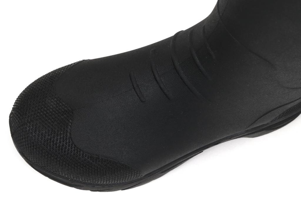 Akiriko Moz Rain Tight Hood TPE Urethane Size 23cm Boots, Mid-Length, Fit, & Drawcord, Material, Non-Slip Sole, Liner, Black,