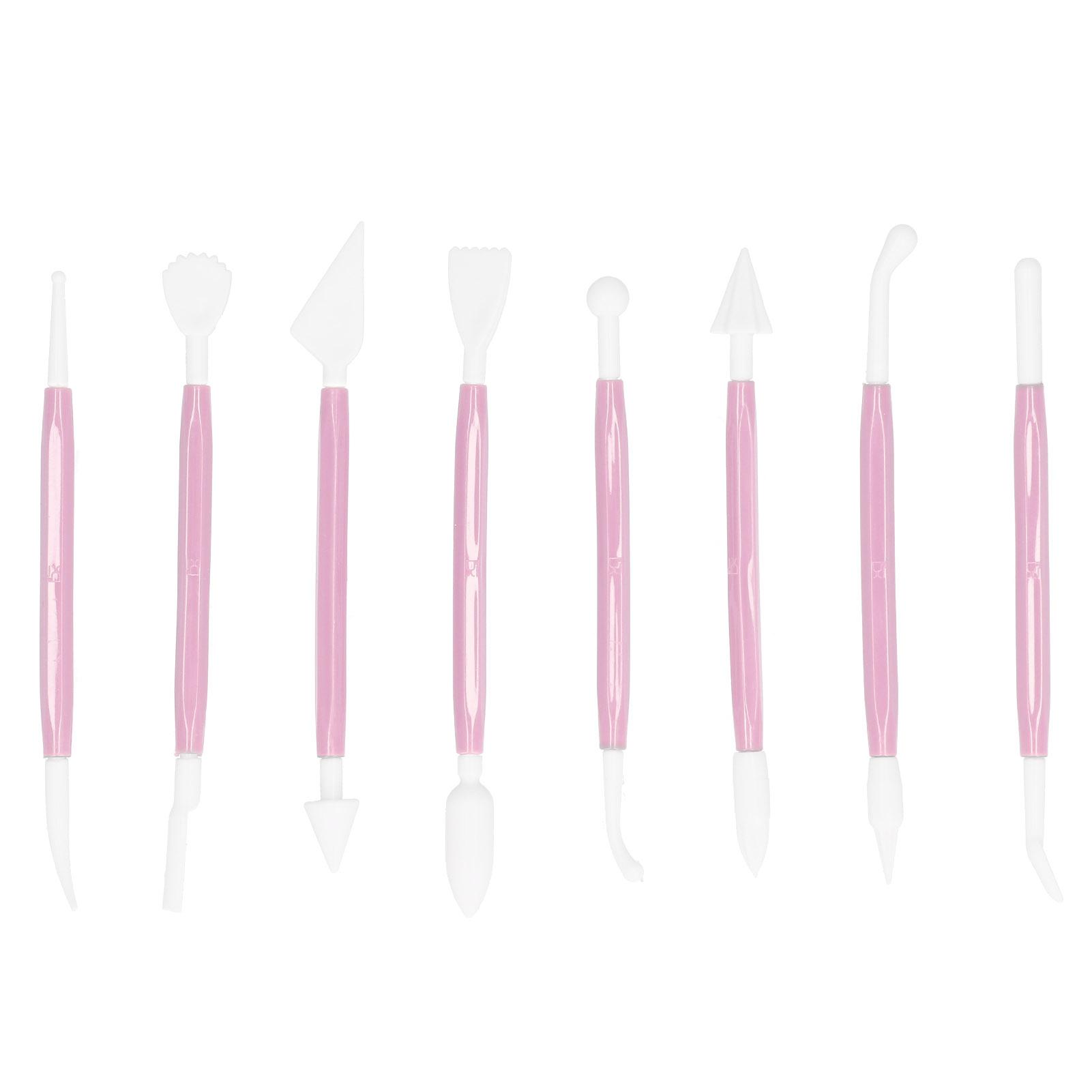 

8 шт. Набір інструментів для мастики DIY, різак для різьби по торту, кондитерських виробів, форма для прикраси шоколаду для пекарніСиній