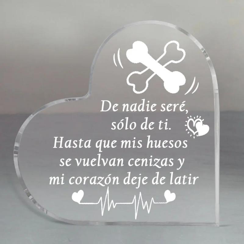 2D Flat Spanish I Love You Gifts Acrylic Desktop Decoration Plaque, Home Decor Plaque Hanging Wall Art Decorative Garden Decoration for Room Door Sign