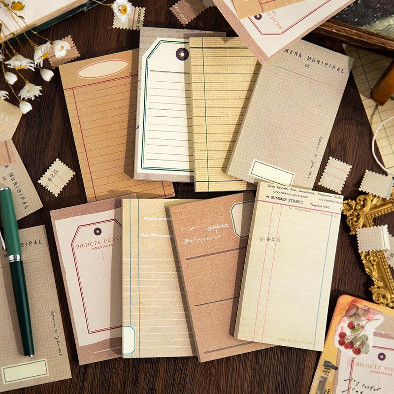 Twilight Retro-Style Sticky Notes - 50 Sheets for DIY Journals & Basic Formats