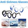 Anti-Sickness Glasses Without Lens Anti-Nausea Glasses Detachable Lightweight for Old Adults Children Outdoor Travel Supplies